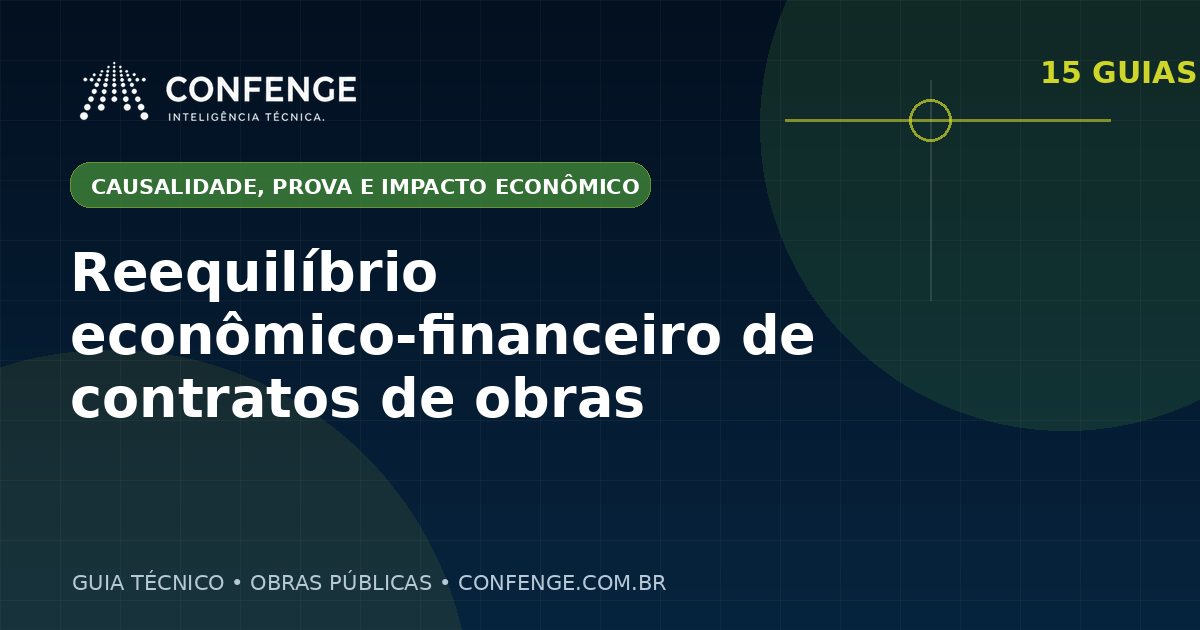 Reequilíbrio econômico-financeiro de contratos de obras