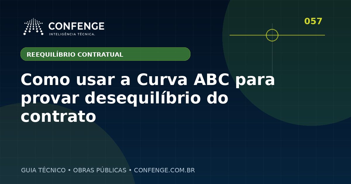 Como usar a Curva ABC para provar desequilíbrio do contrato