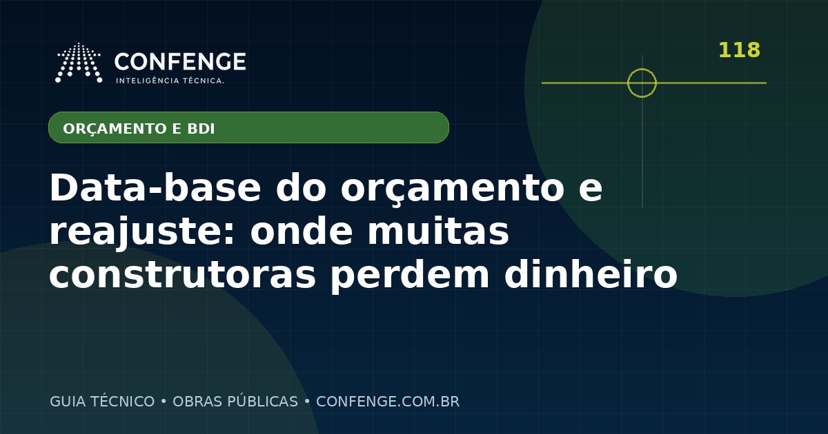 Data-base do orçamento e reajuste: onde muitas construtoras perdem dinheiro