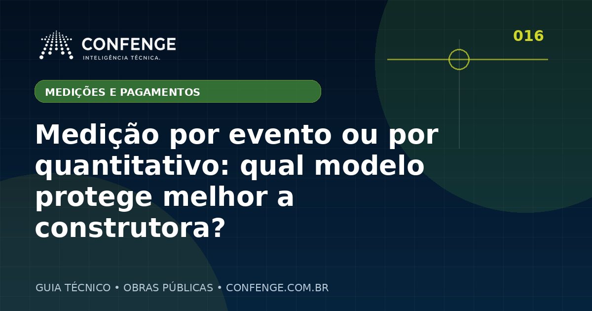 Medição por evento ou por quantitativo: qual modelo protege melhor a construtora?